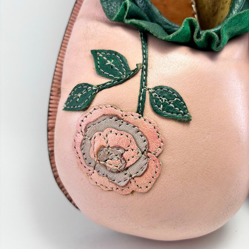 WAYNE & MARTY SCOTT Professional Vintage Custom Womens Pink Clown Shoes Size 7-8 - Picture 10 of 12